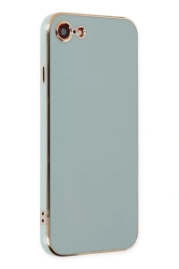 Apple iPhone 7 Kılıf Volet Silikon - Açık Yeşil