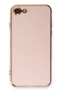 Apple iPhone 7 Kılıf Volet Silikon - Pembe