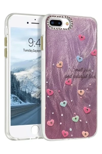 Apple iPhone 7 Plus Kılıf Blade Aynalı Desenli Kapak - Desen 8