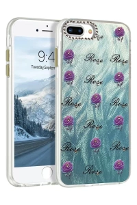 Apple iPhone 7 Plus Kılıf Blade Aynalı Desenli Kapak - Desen 9