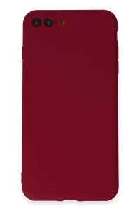 Apple iPhone 7 Plus Kılıf First Silikon - Bordo