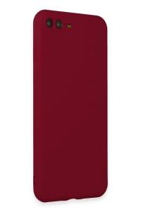 Apple iPhone 7 Plus Kılıf First Silikon - Bordo