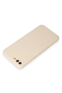 Apple iPhone 7 Plus Kılıf First Silikon - Krem