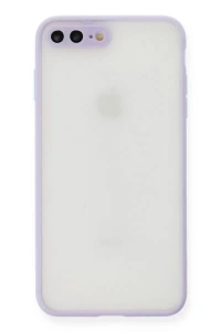 Apple iPhone 7 Plus Kılıf Montreal Silikon Kapak - Mor