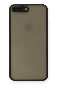 Apple iPhone 7 Plus Kılıf Montreal Silikon Kapak - Siyah