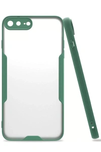 Apple iPhone 7 Plus Kılıf Platin Silikon - Yeşil