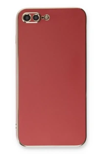 Apple iPhone 7 Plus Kılıf Volet Silikon - Kırmızı