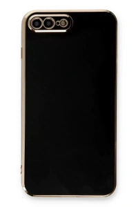 Apple iPhone 7 Plus Kılıf Volet Silikon - Siyah