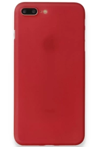 Apple iPhone 8 Plus Kılıf PP Ultra İnce Kapak - Kırmızı