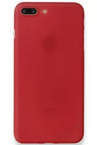 Apple iPhone 8 Plus Kılıf PP Ultra İnce Kapak - Kırmızı