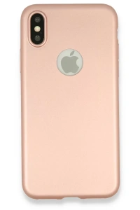 Apple iPhone X Kılıf First Silikon - Rose Gold