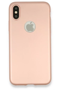 Apple iPhone X Kılıf First Silikon - Rose Gold