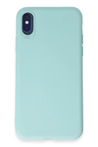 Apple iPhone X Kılıf First Silikon - Turkuaz