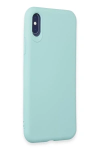 Apple iPhone X Kılıf First Silikon - Turkuaz