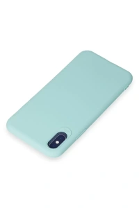 Apple iPhone X Kılıf First Silikon - Turkuaz
