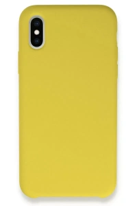 Apple iPhone X Kılıf Lansman Legant Silikon - Sarı