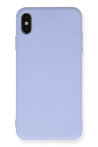 Apple iPhone X Kılıf Nano içi Kadife Silikon - Lila