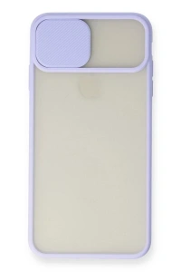 Apple iPhone X Kılıf Palm Buzlu Kamera Sürgülü Silikon - Lila