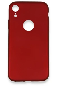Apple iPhone XR Kılıf First Silikon - Bordo