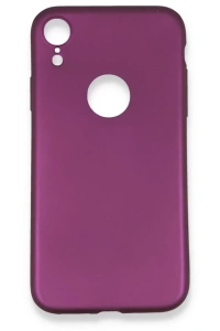 Apple iPhone XR Kılıf First Silikon - Mürdüm