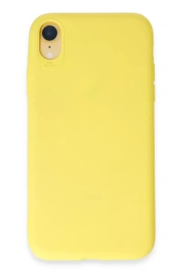 Apple iPhone XR Kılıf First Silikon - Sarı