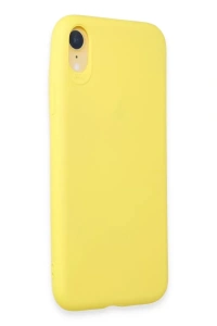 Apple iPhone XR Kılıf First Silikon - Sarı