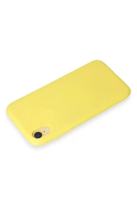 Apple iPhone XR Kılıf First Silikon - Sarı