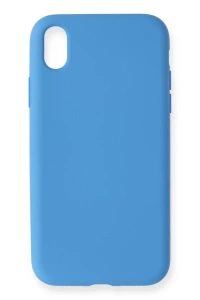 Apple iPhone XR Kılıf Nano içi Kadife Silikon - Mavi