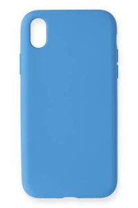 Apple iPhone XR Kılıf Nano içi Kadife Silikon - Mavi
