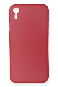 Apple iPhone XR Kılıf PP Ultra İnce Kapak - Kırmızı