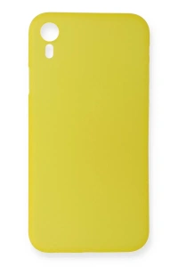 Apple iPhone XR Kılıf PP Ultra İnce Kapak - Sarı