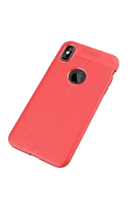 Apple iPhone XS Max Kılıf Auto Focus Kapak - Kırmızı