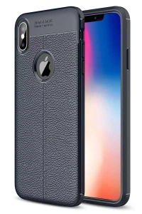 Apple iPhone XS Max Kılıf Auto Focus Kapak - Lacivert