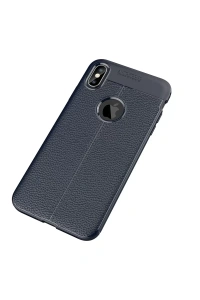 Apple iPhone XS Max Kılıf Auto Focus Kapak - Lacivert