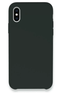 Apple iPhone XS Max Kılıf Lansman Legant Silikon - Koyu Yeşil