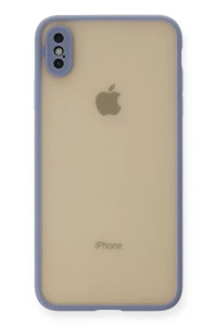 Apple iPhone XS Max Kılıf Montreal Silikon Kapak - Gri