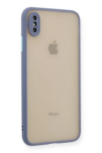 Apple iPhone XS Max Kılıf Montreal Silikon Kapak - Gri