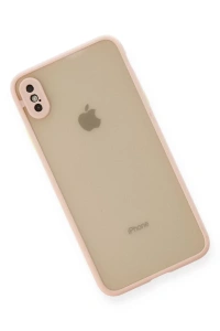Apple iPhone XS Max Kılıf Montreal Silikon Kapak - Pembe
