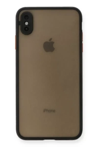 Apple iPhone XS Max Kılıf Montreal Silikon Kapak - Siyah
