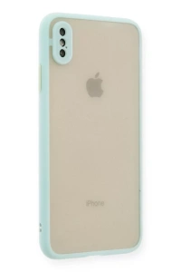 Apple iPhone XS Max Kılıf Montreal Silikon Kapak - Turkuaz