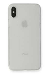 Apple iPhone XS Max Kılıf PP Ultra İnce Kapak - Beyaz