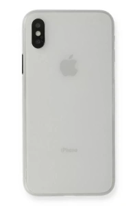 Apple iPhone XS Max Kılıf PP Ultra İnce Kapak - Beyaz