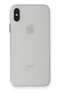 Apple iPhone XS Max Kılıf PP Ultra İnce Kapak - Beyaz