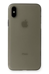 Apple iPhone XS Max Kılıf PP Ultra İnce Kapak - Gri