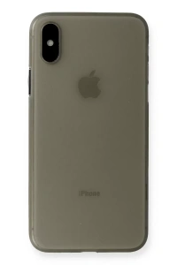 Apple iPhone XS Max Kılıf PP Ultra İnce Kapak - Gri