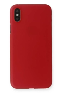 Apple iPhone XS Max Kılıf PP Ultra İnce Kapak - Kırmızı