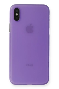 Apple iPhone XS Max Kılıf PP Ultra İnce Kapak - Mor