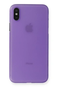 Apple iPhone XS Max Kılıf PP Ultra İnce Kapak - Mor