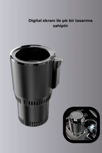 Araba Bardaklığı Isıtma Soğutma Ayarlı Çakmak Girişli Akıllı Model