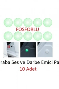 Araba Kapı Darbe Emici Stoper Ses Gürültü Önleyici 10lu Fosforlu